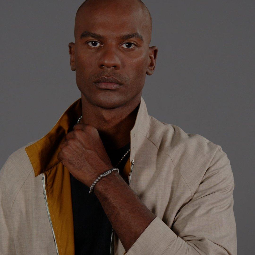 Silver - Boss - Men's Sphere Metal Bracelet, Stainless Steel, Magnetic Closure - 5