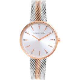French Connection Connection Silver Dial Analog Watch For Women