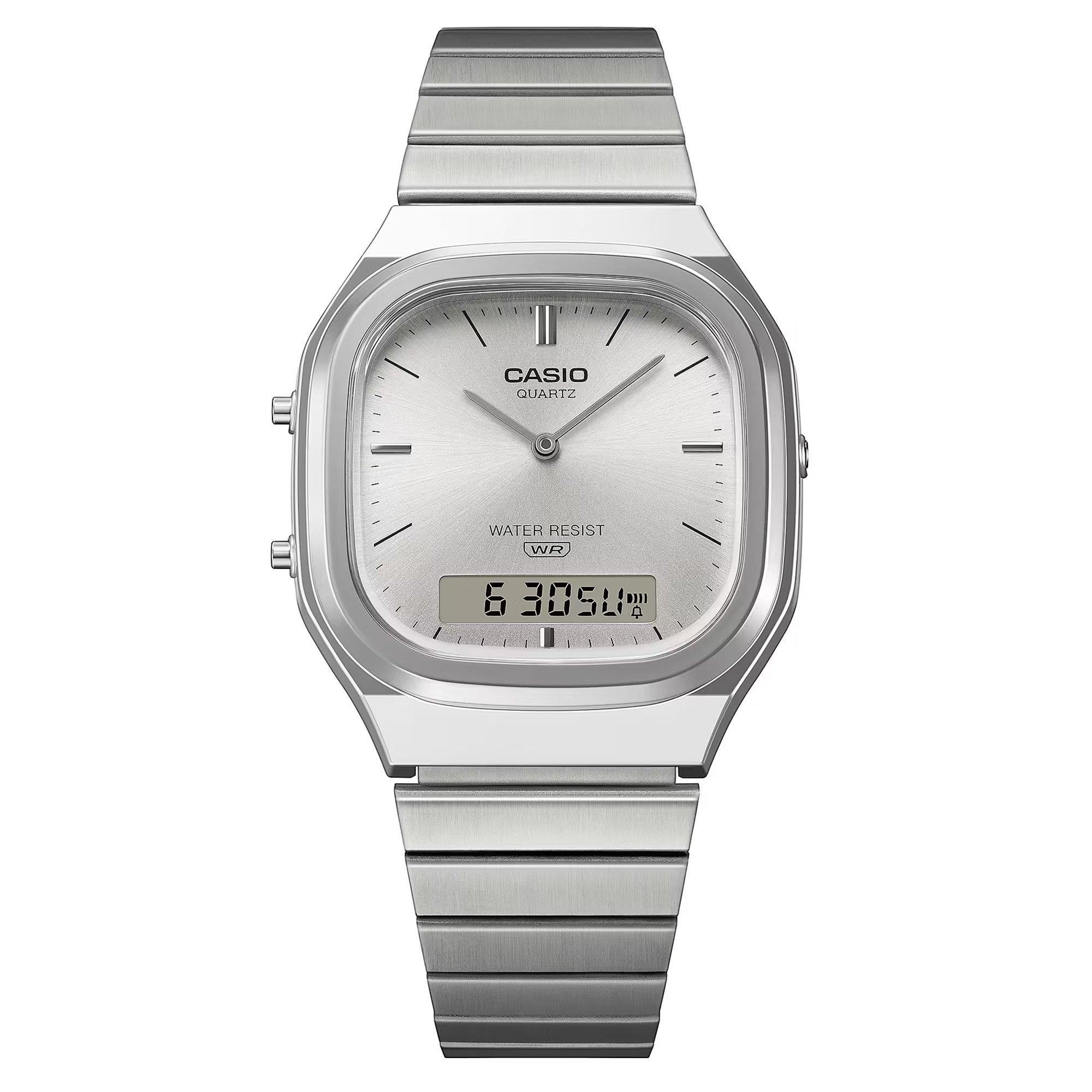 Weiß/Silber - Casio - Quartz Square Digital Watch - 2