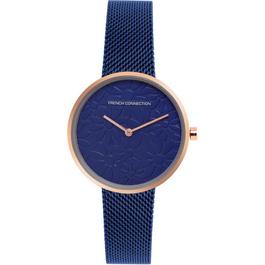 French Connection Connection Womens Fleur Analog Watch Blue Strap