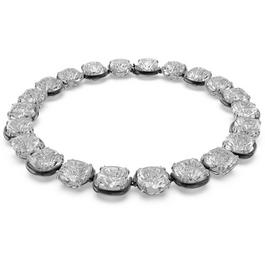 Swarovski Harmonia choker, Cushion cut, White, Mixed metal finish