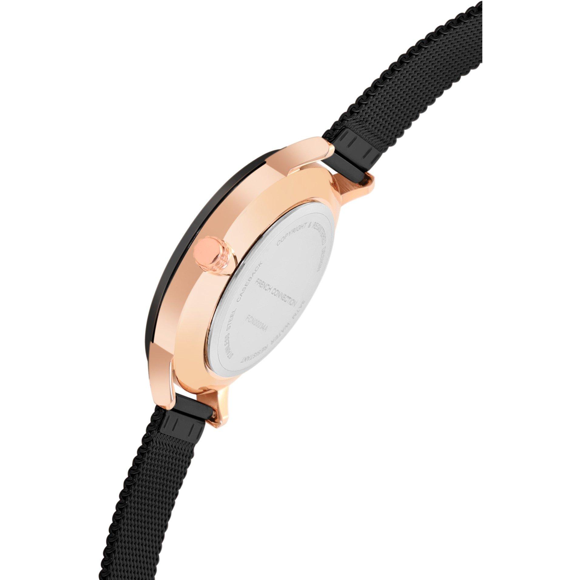 Nero - French Connection - Connection Mens Analog Watch Black Strap - 4