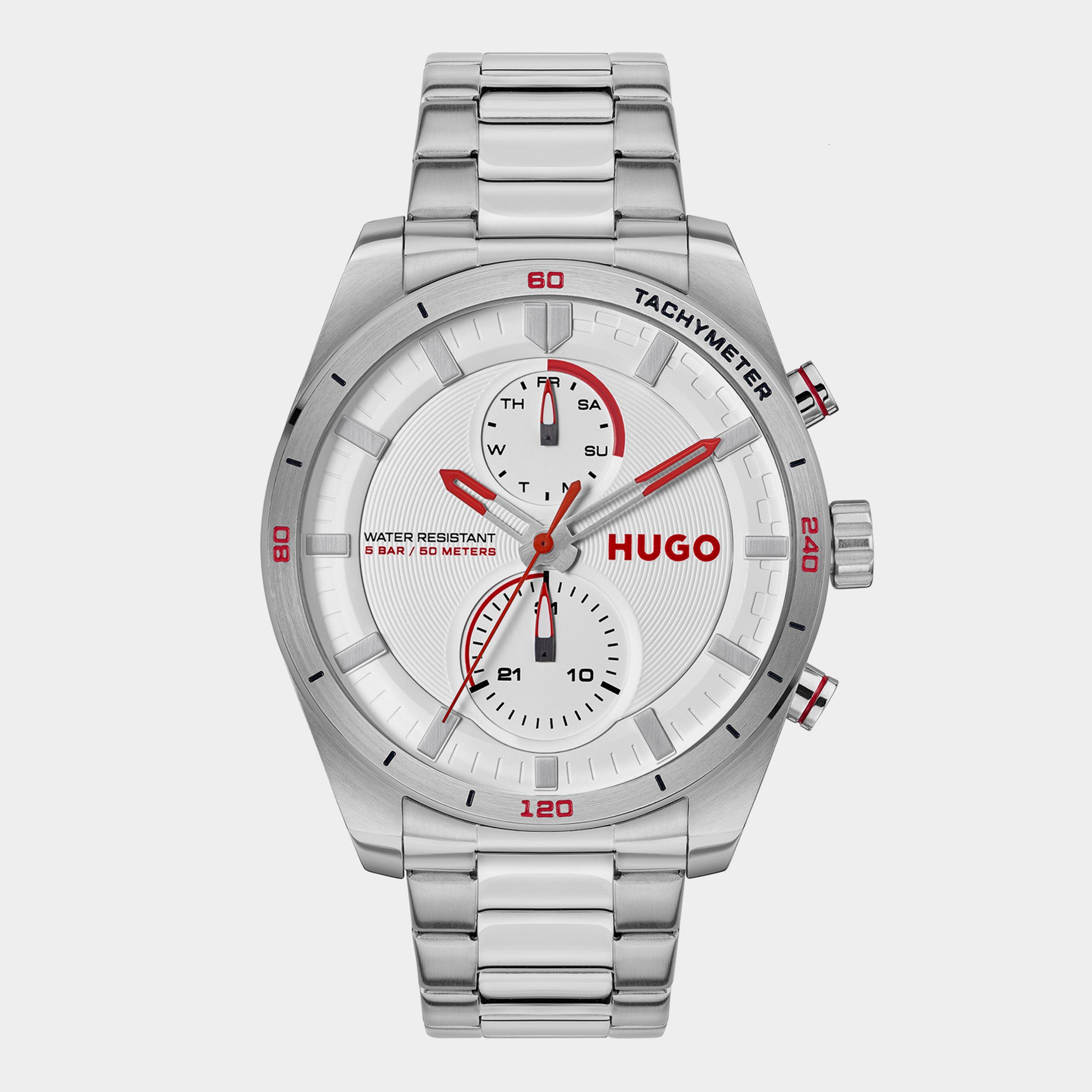 White - Hugo - HUGO Fast 44mm Multifunction Watch Mens - 1