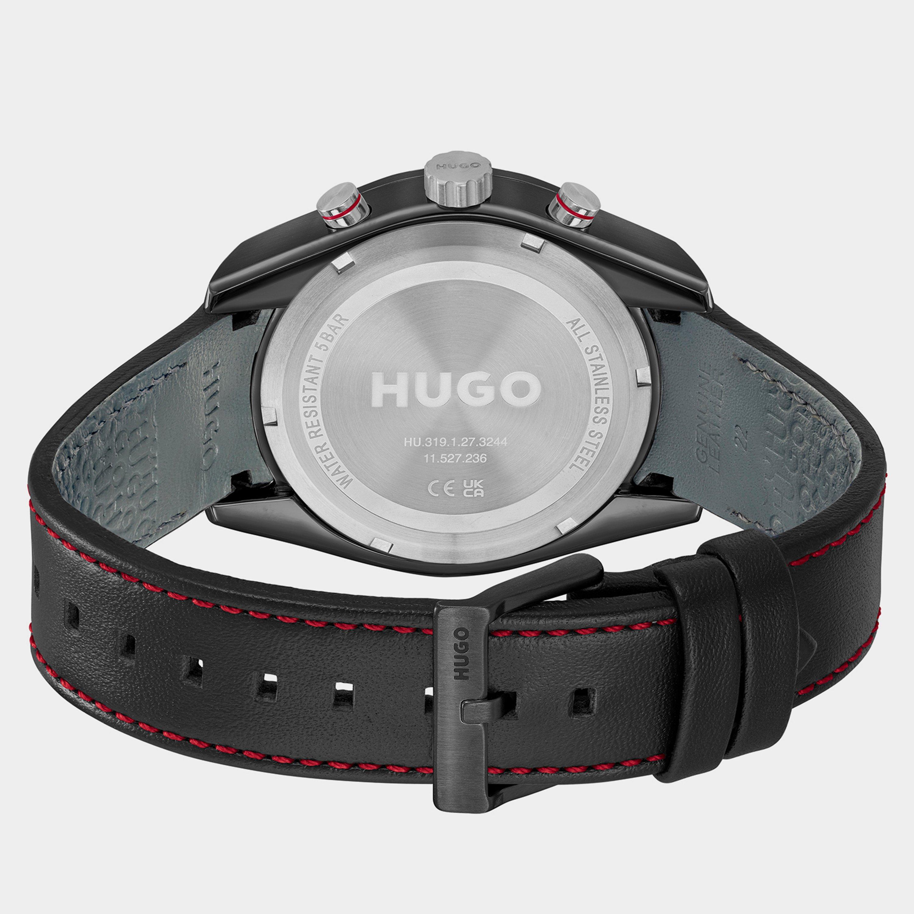 Black - Hugo - HUGO Fast 44mm Multifunction Watch Mens - 2