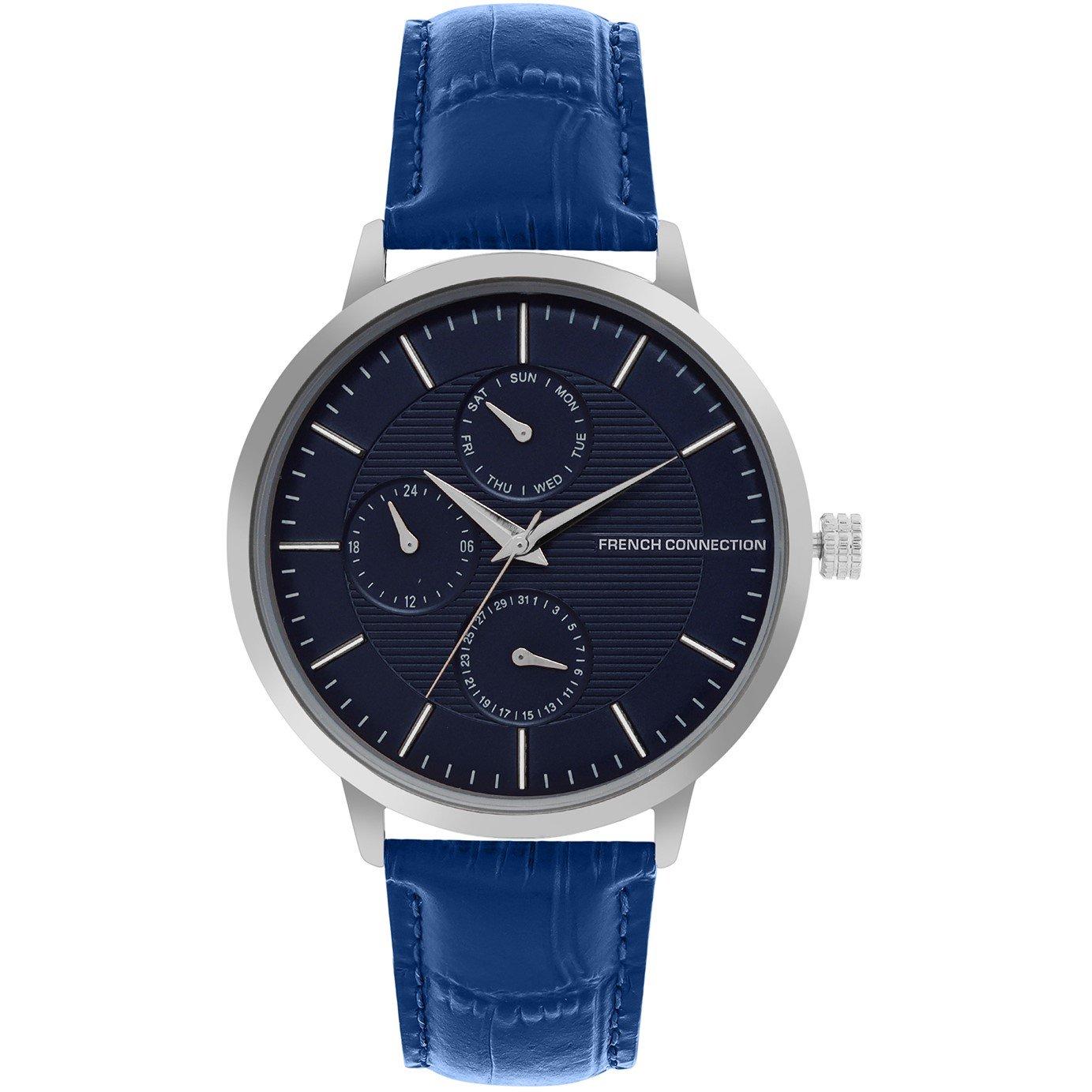 French Connection Connection Mens Analog Watch Blue Strap