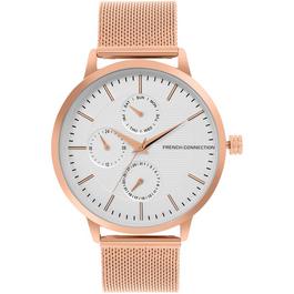 French Connection Connection Analog Silver Dial Mens Watch
