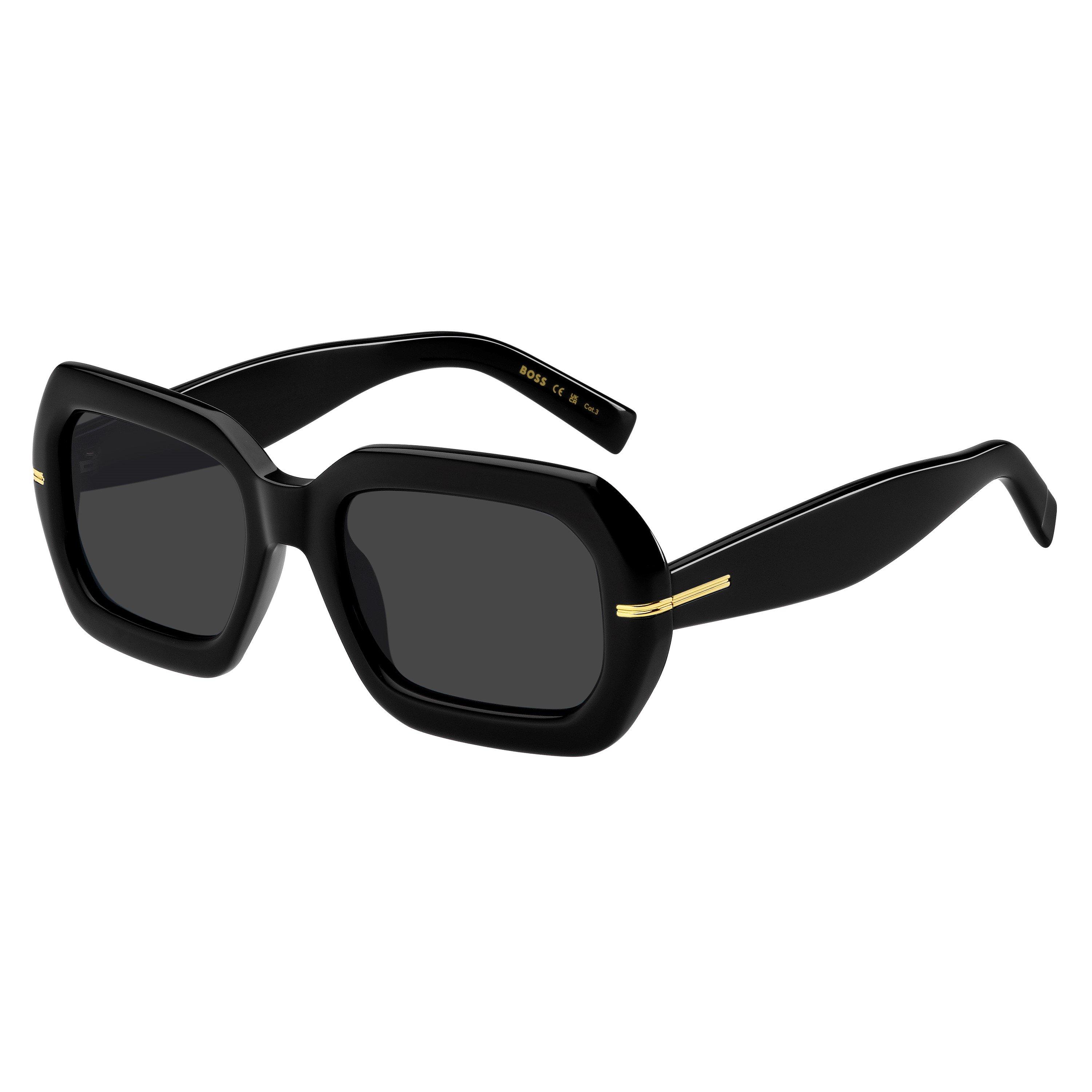 Boss Women's Round Sunglasses - Black - 54 cm