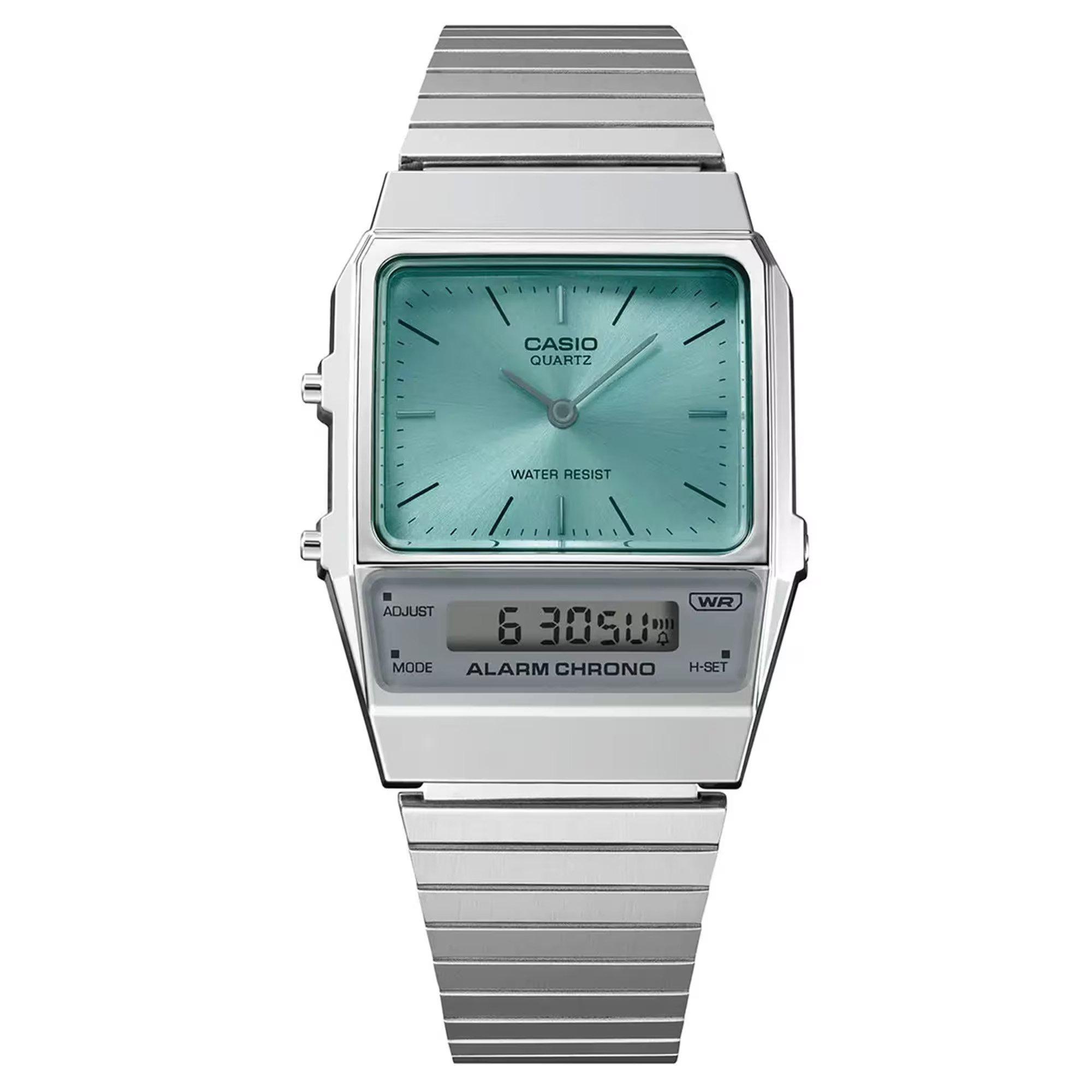 Silver/Blue - Casio - Unisex Adults Digital Watch - 2