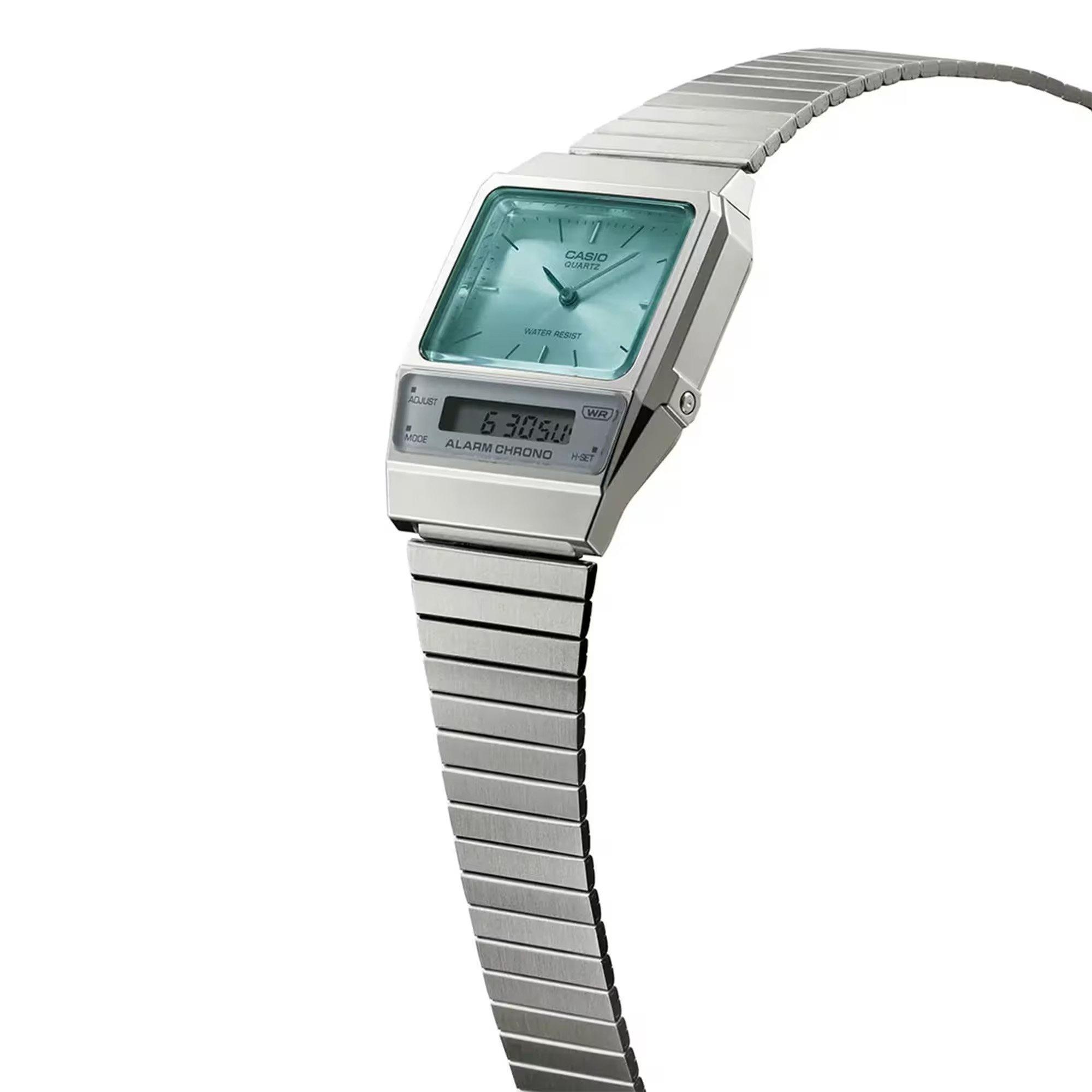 Silver/Blue - Casio - Unisex Adults Digital Watch - 3