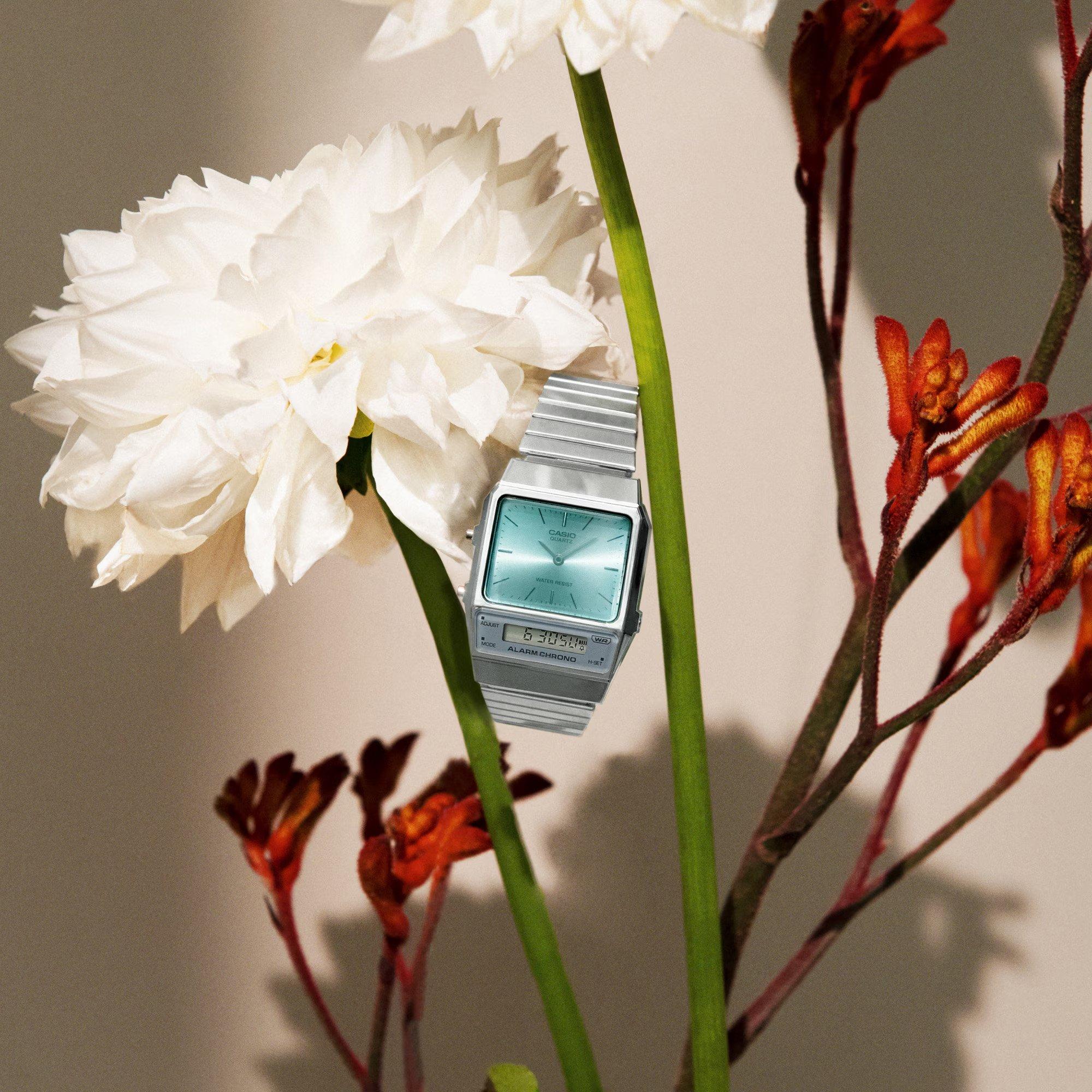 Silver/Blue - Casio - Unisex Adults Digital Watch - 4