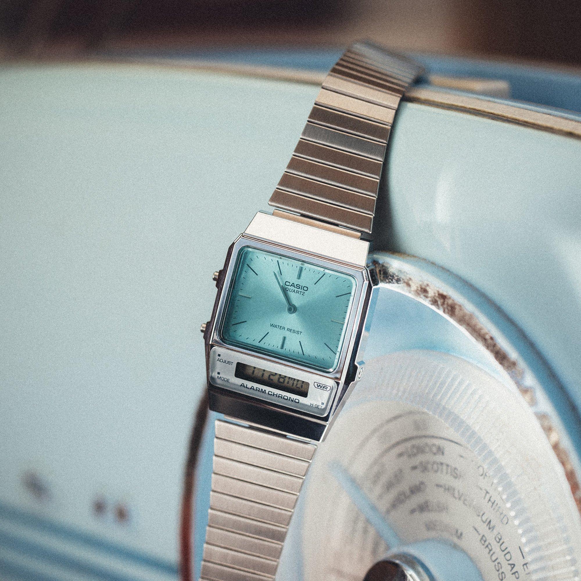 Silver/Blue - Casio - Unisex Adults Digital Watch - 6