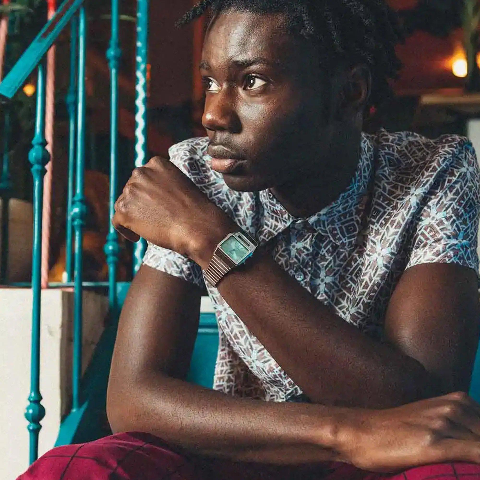 Silver/Blue - Casio - Unisex Adults Digital Watch - 9