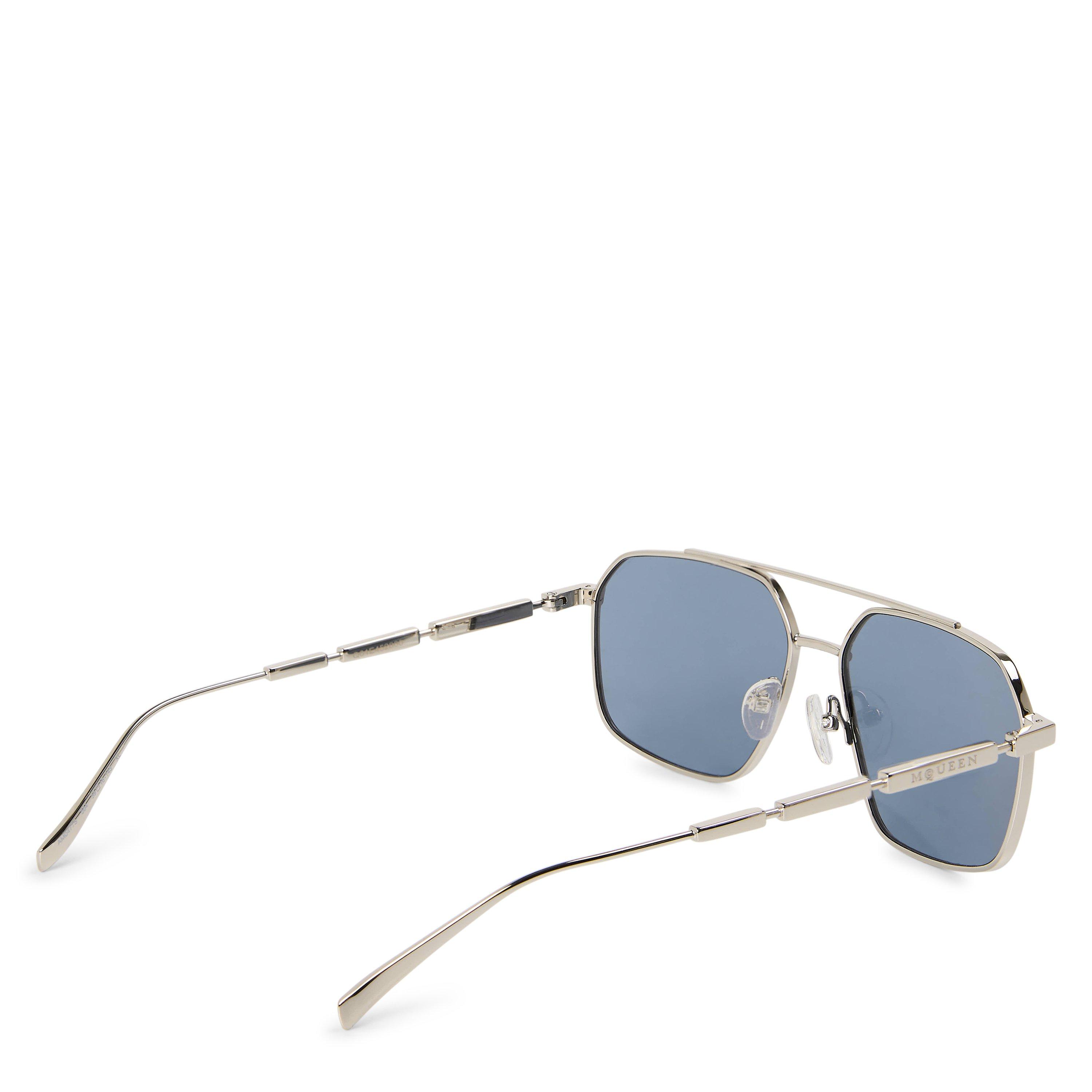 Silver - Alexander McQueen - Alexander McQueen Mens AM0477S Aviator Sunglasses - 2