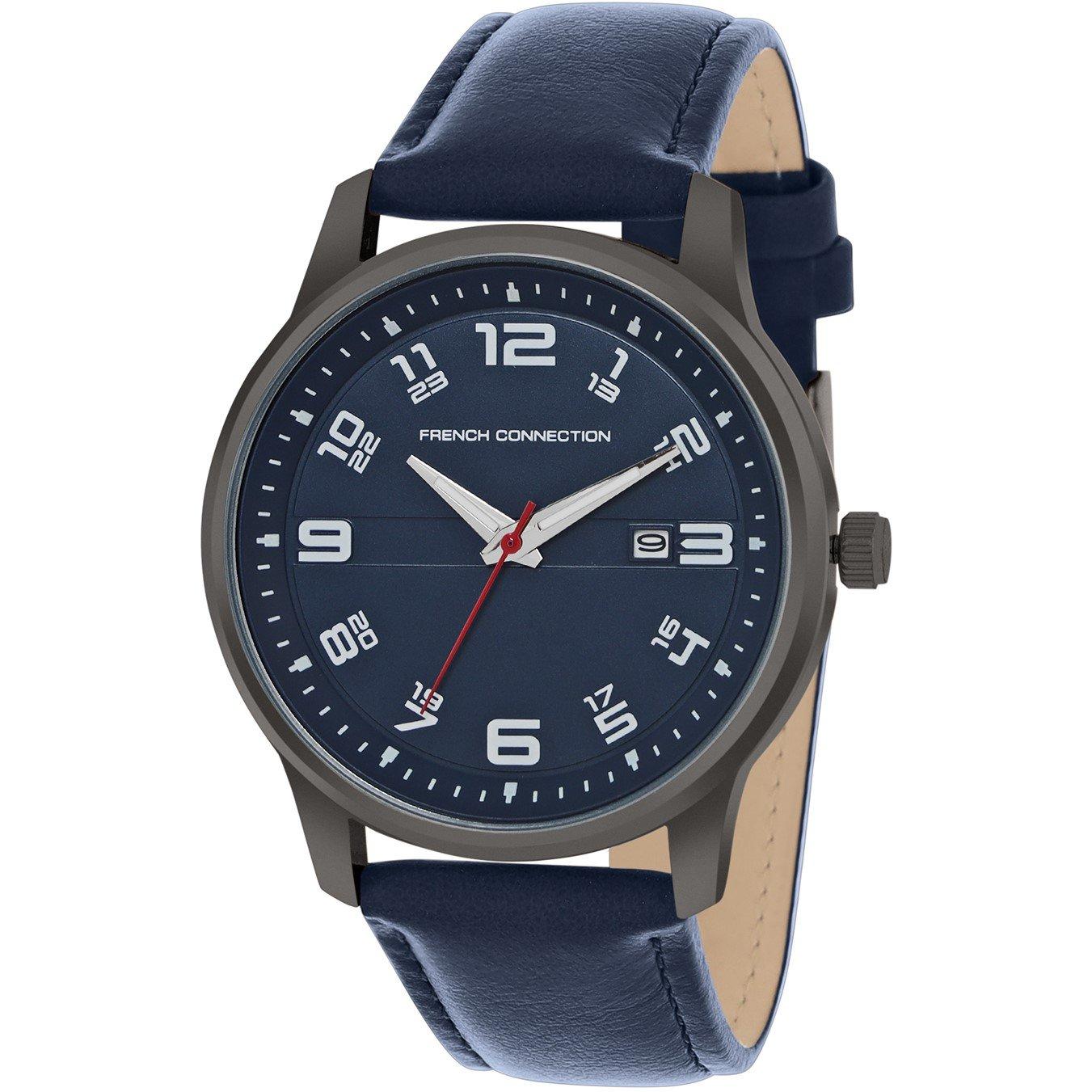 Blue - French Connection - Connection Avenir BLUE Round Analog Watch for Men - 2