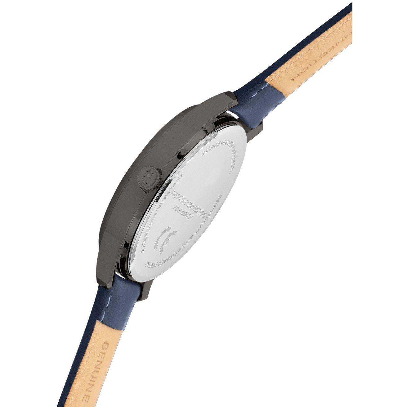 Blue - French Connection - Connection Avenir BLUE Round Analog Watch for Men - 4