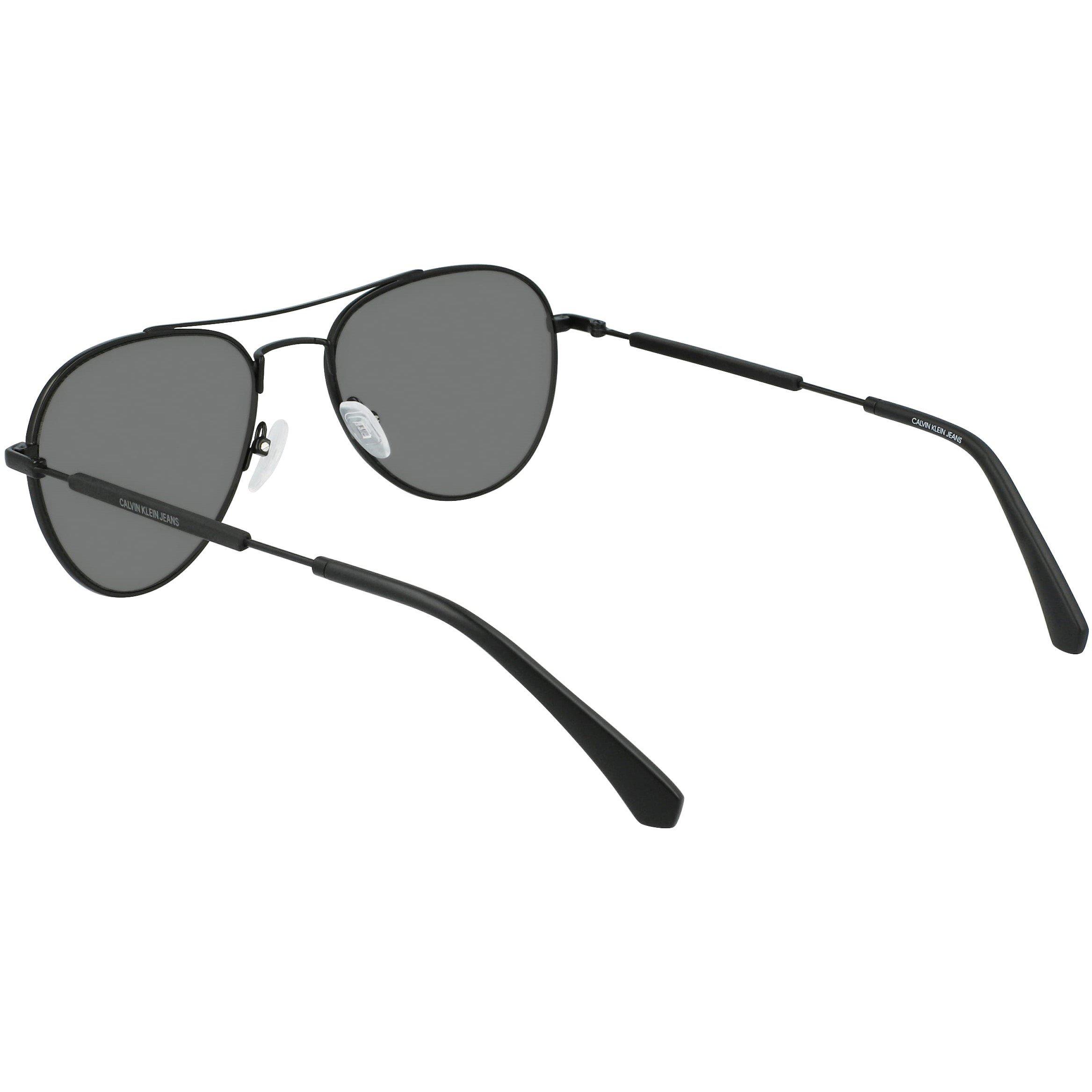 Matte Black - Calvin Klein Jeans - CKJ Aviator Sunglasses 63 - 5