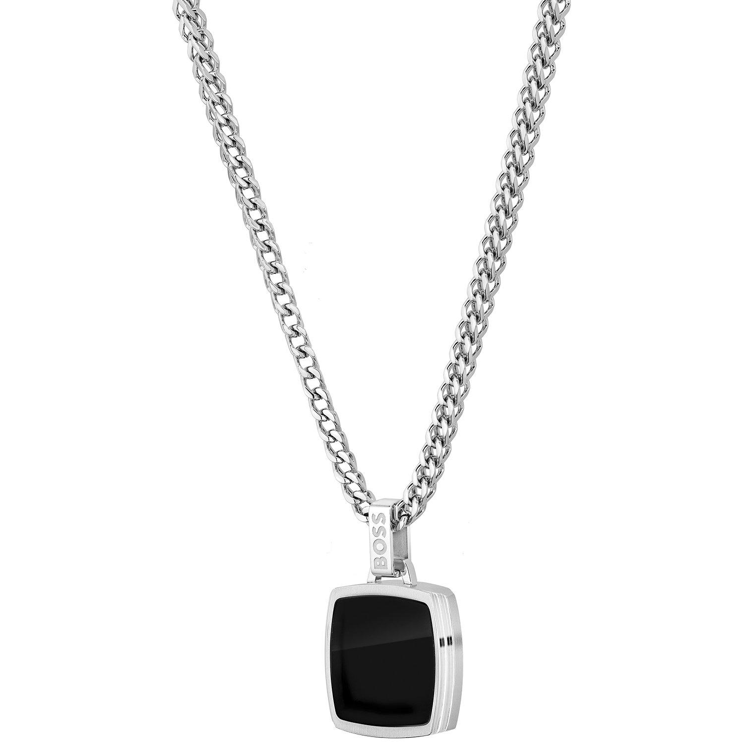 Silver - Boss - Men's Odell Pendant Necklace - 1