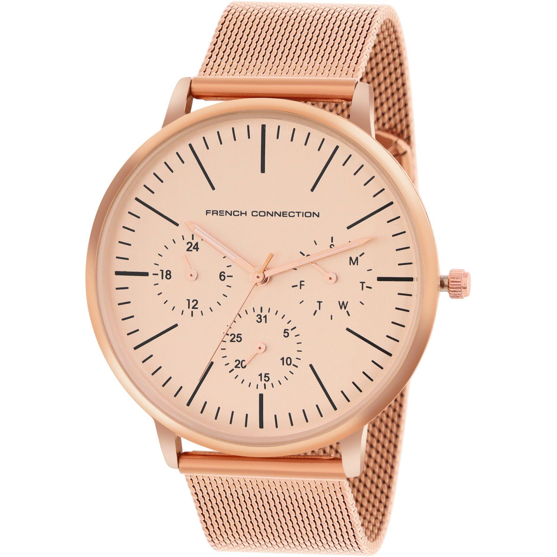 Rose Gold - French Connection - Connection Mario ROSE GOLD Round Analog Watch for Men - 2
