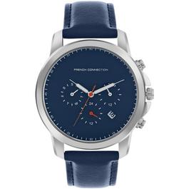 French Connection Connection czar BLUE Round Analog Watch for Men