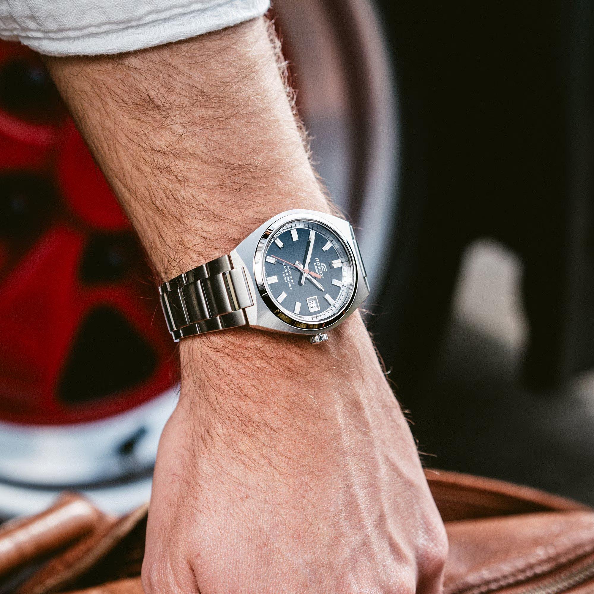 Black/Silver - Casio - Men's EFB Digital Watch - 3