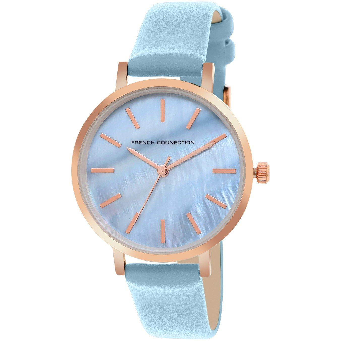 Sky Blue - French Connection - Connection Analog Blue Dial Watch For Women - 2