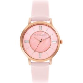 French Connection Connection Ephiphany MOP PINK Round Analog Watch for Women