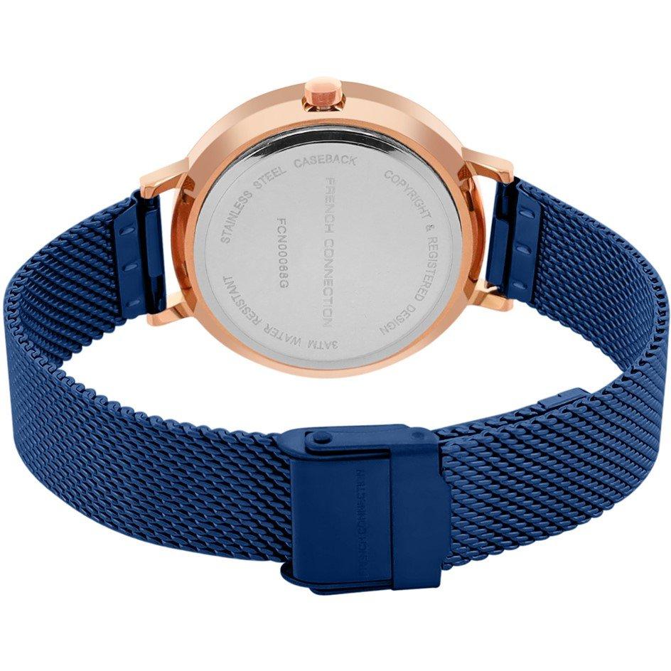 Blue - French Connection - Connection Grace BLUE Round Analog Watch for Women - 3