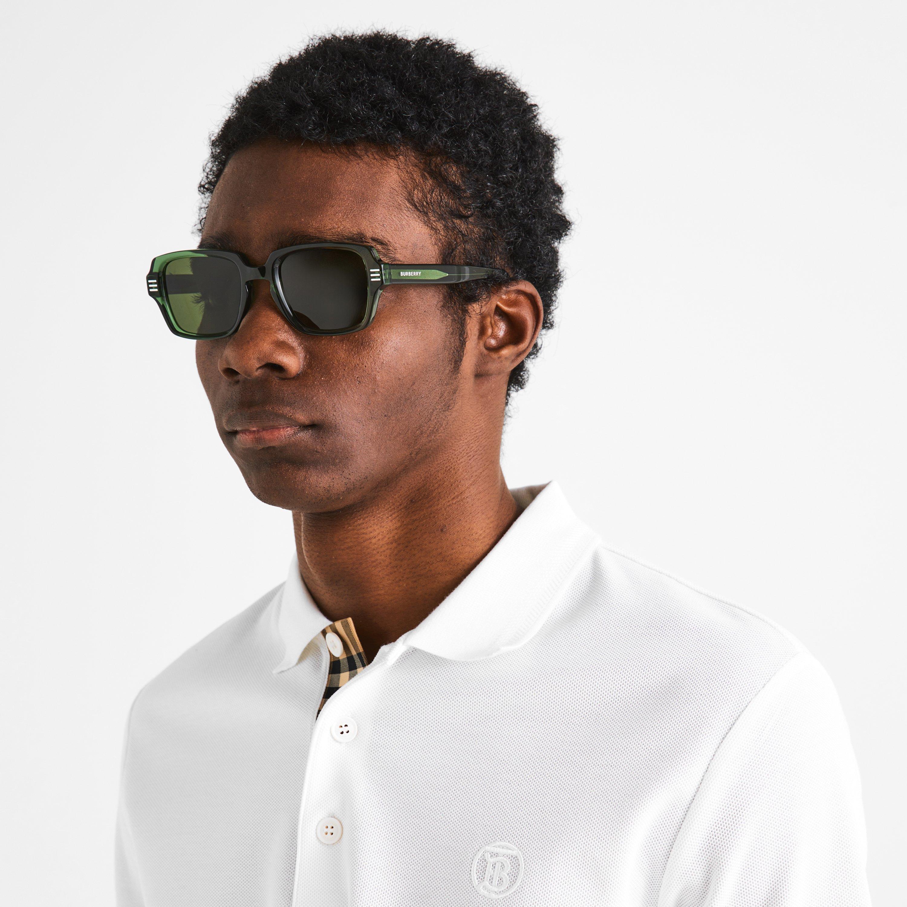 Green - Burberry - Mens Eldon Sunglasses - 3