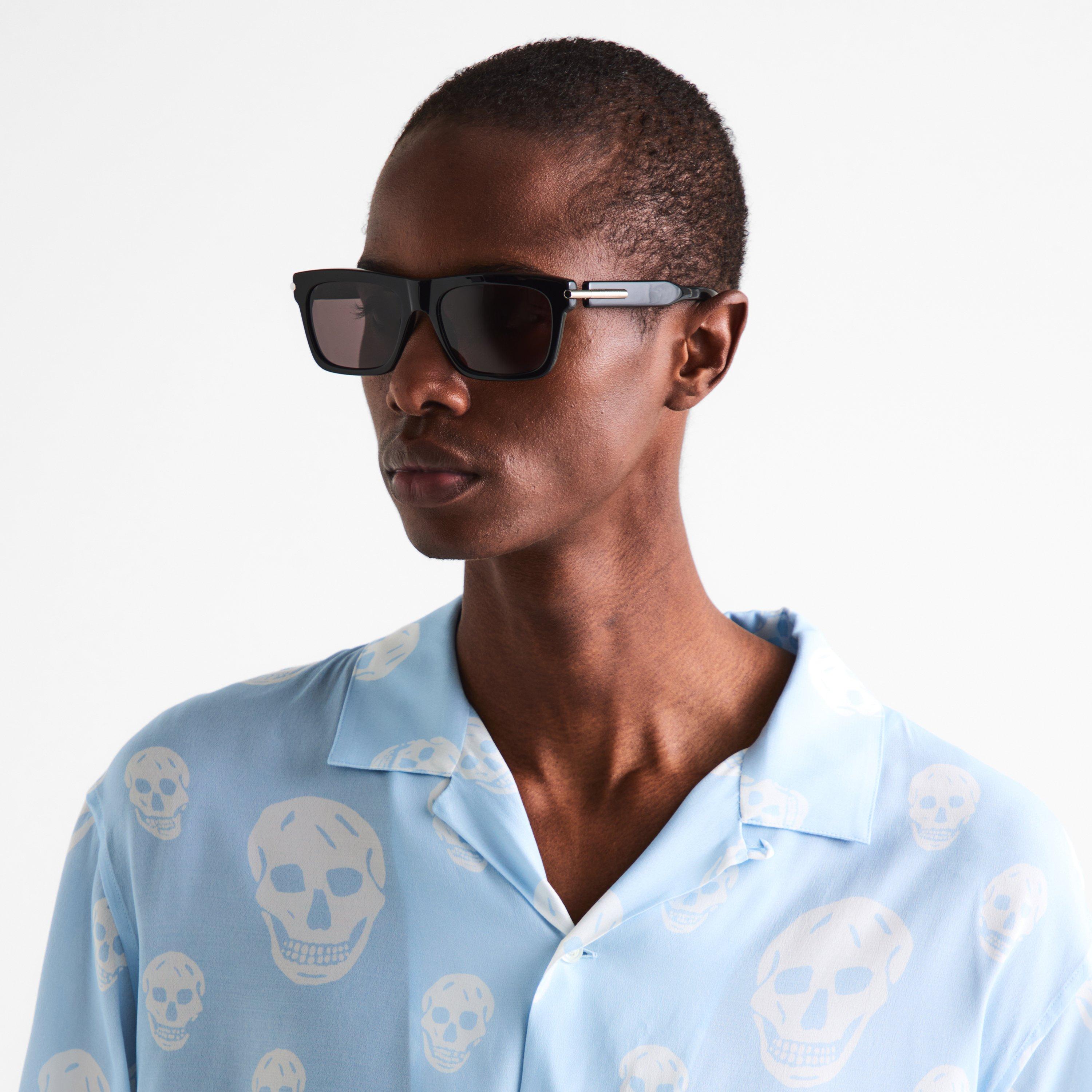 Black - Alexander McQueen - Alex S Rectangle Sun Sn00 - 3