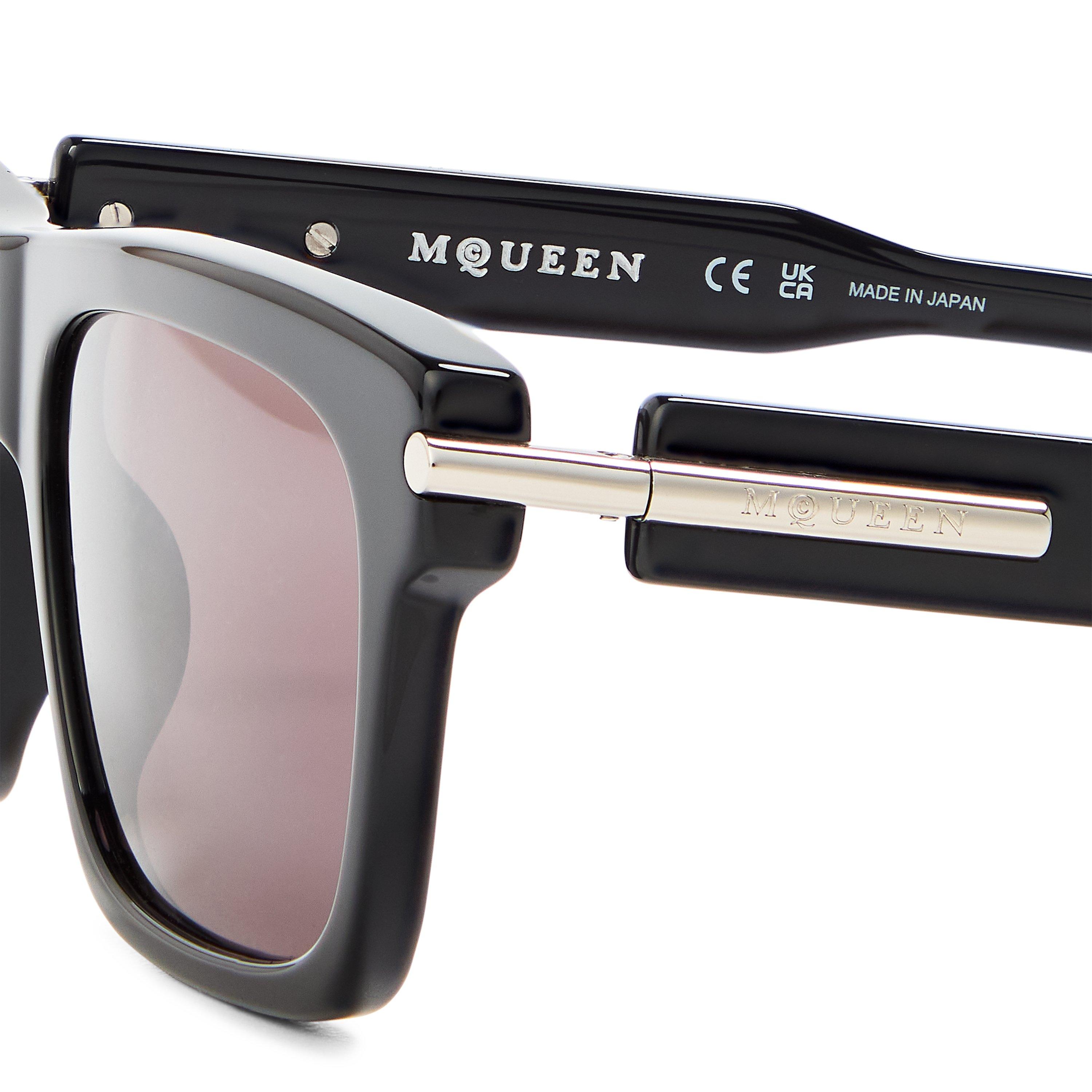 Black - Alexander McQueen - Alex S Rectangle Sun Sn00 - 3