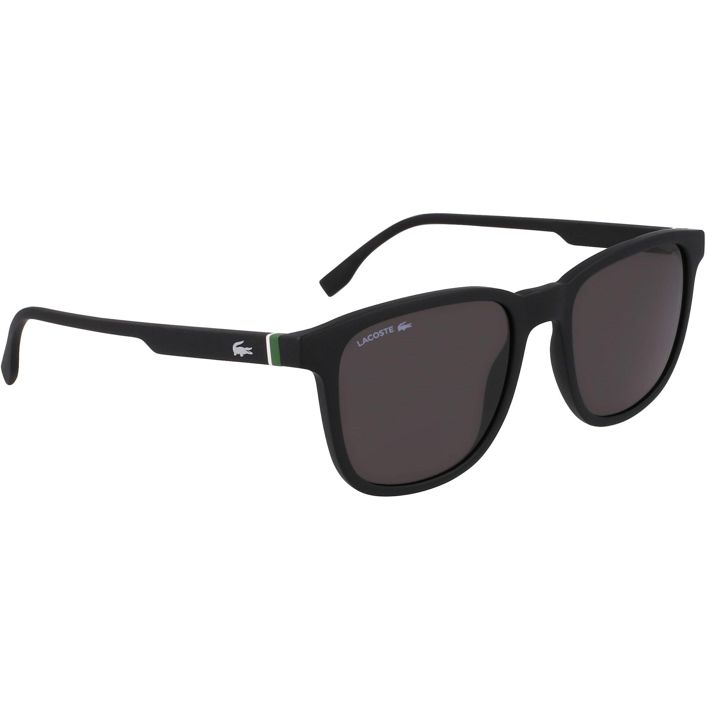 Matte Black - Lacoste - Men's Modified Rectangle Sunglasses - 1