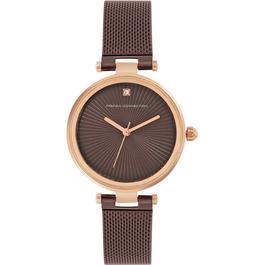 French Connection Connection Haven BROWN Round Analog Watch for Women