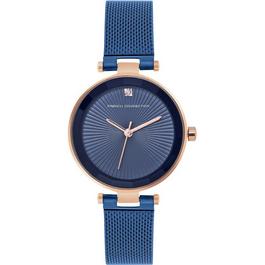 French Connection Connection Haven BLUE Round Analog Watch for Women
