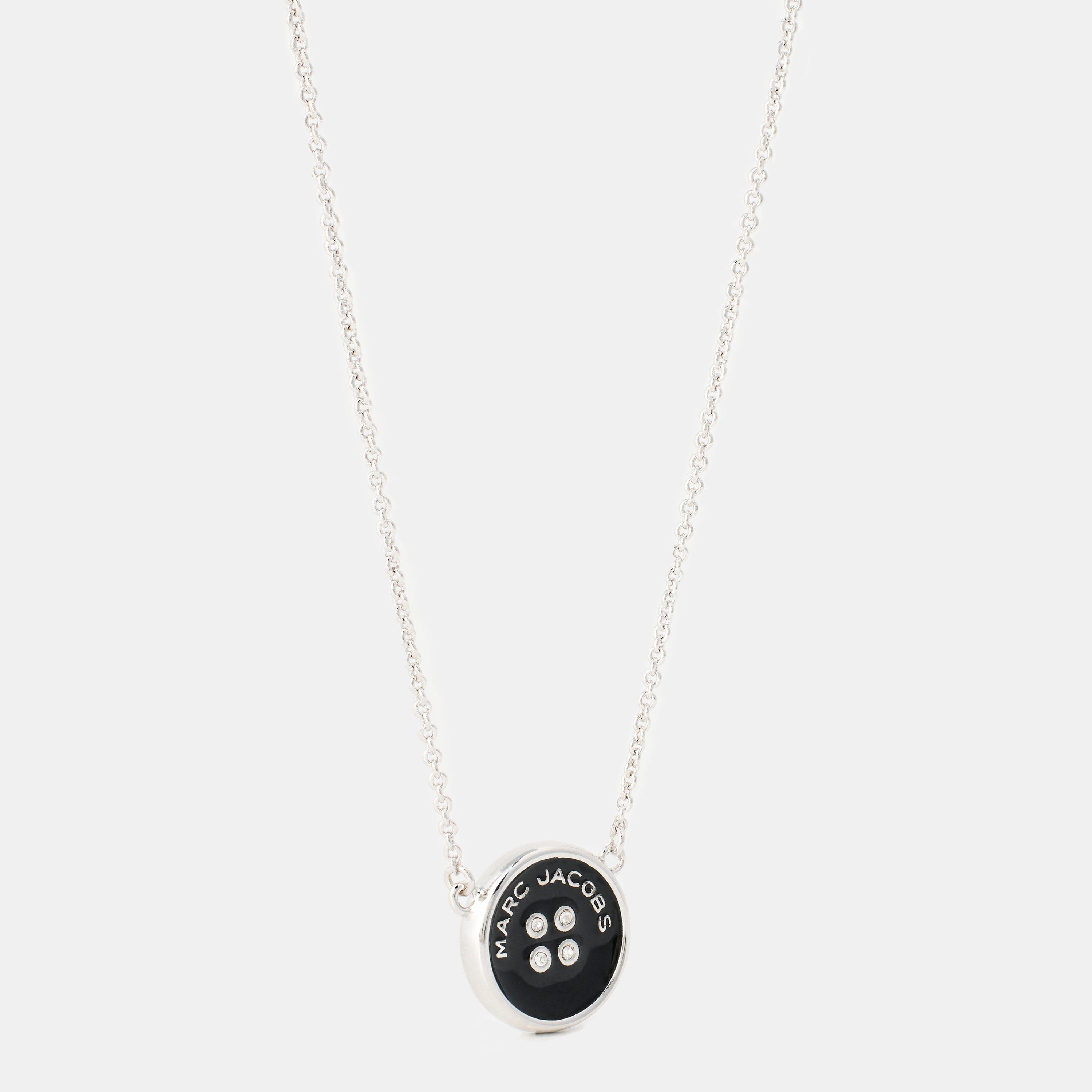 Marc Jacobs Women's Pendant Necklace - Silver/Black