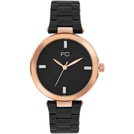 French Connection Connection Haven BLACK Round Analog Watch for Women