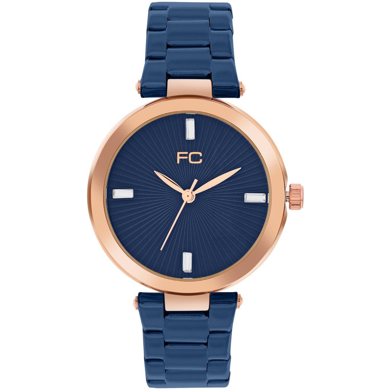 French Connection Connection Colette BLUE Round Analog Watch for Women