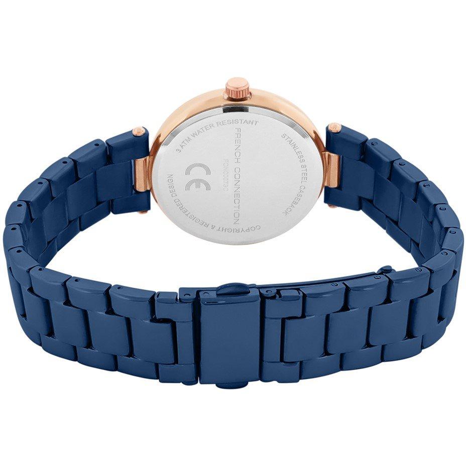 Blue - French Connection - Connection Colette BLUE Round Analog Watch for Women - 3