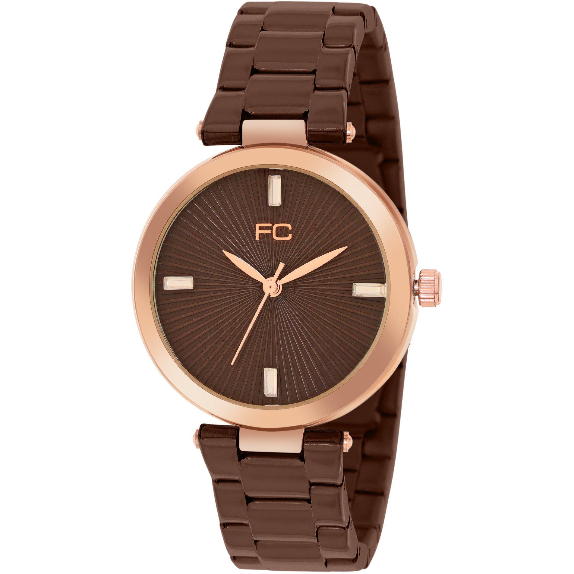 Brown - French Connection - Connection Colette BROWN Round Analog Watch for Women - 2
