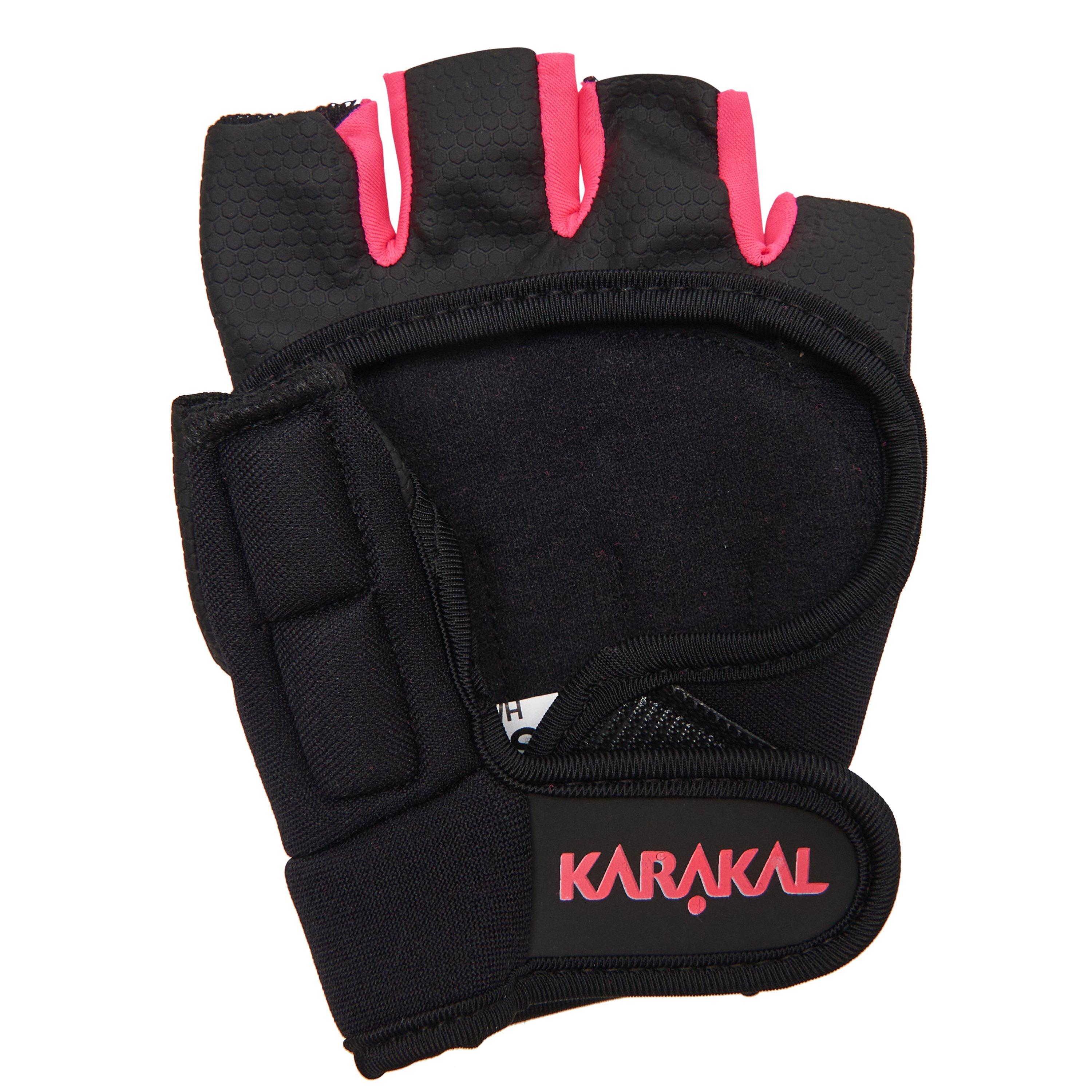 Negro/Rosa - Karakal - Pro Hockey Glove Junior - 2