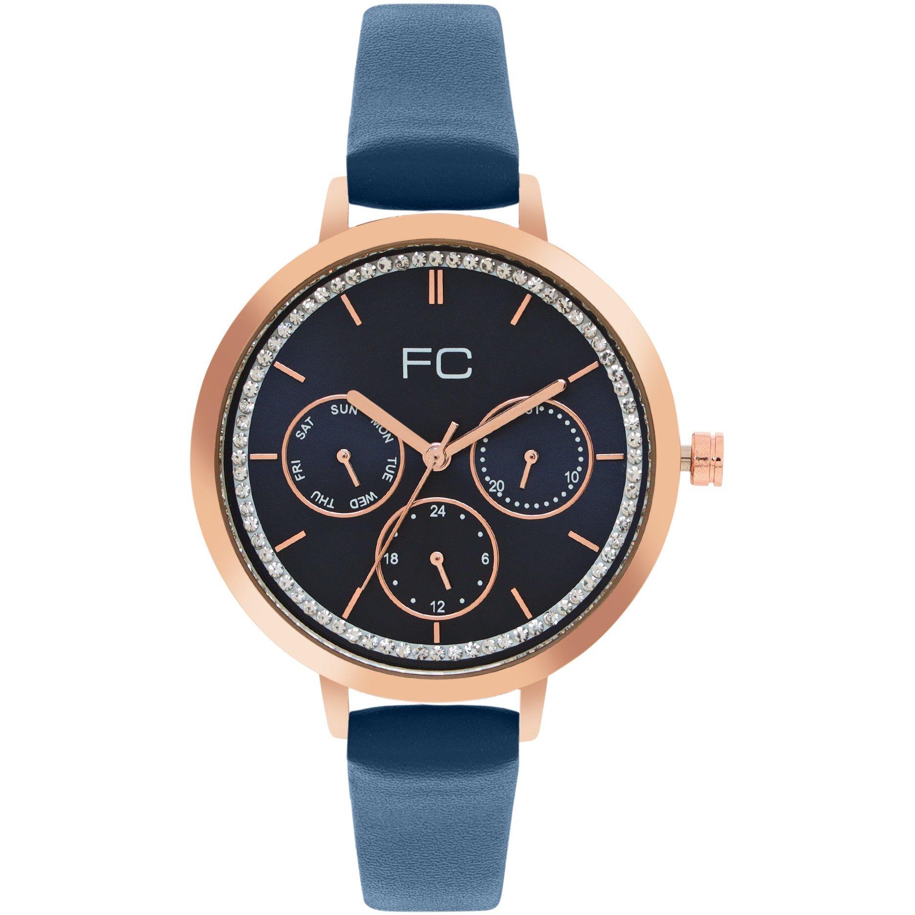 French Connection Connection Cornelia BLUE Round Analog Watch for Women