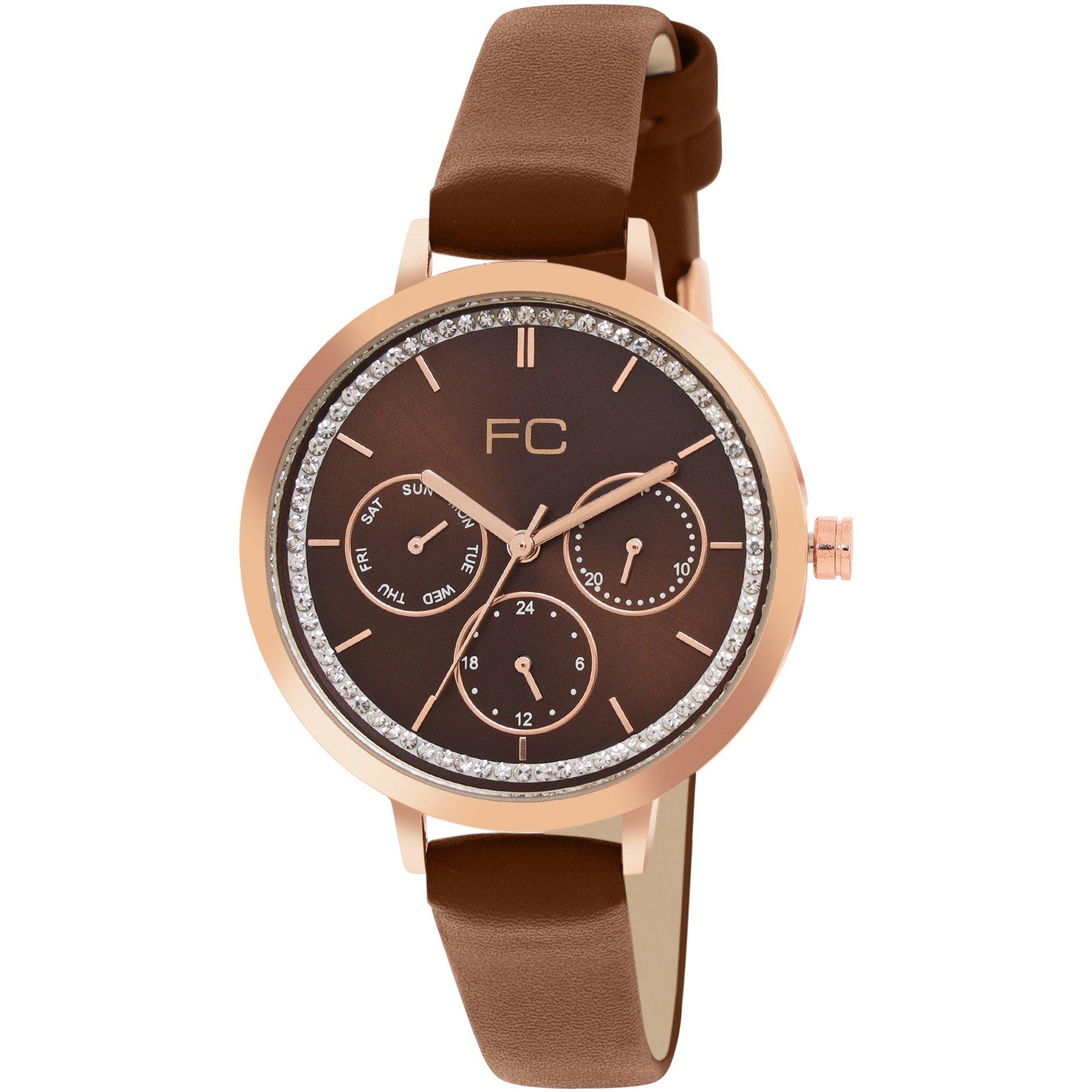 Brown - French Connection - Connection Cornelia BROWN Round Analog Watch for Women - 2