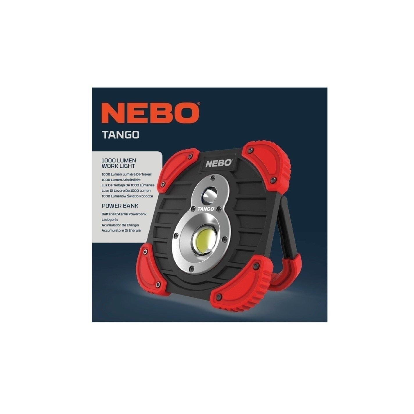 Nebo  Tango 1000 Lumen Rechargeable Area Light - Black