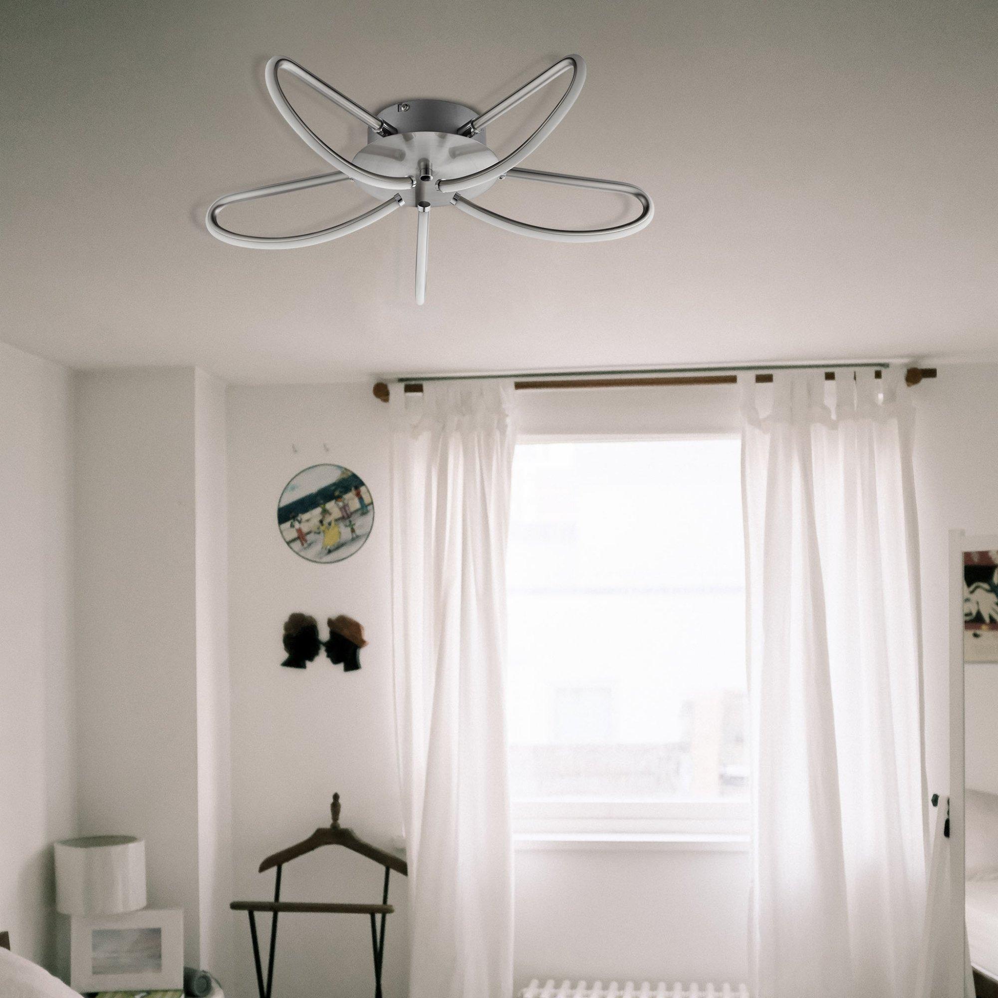 Chrome - Nestwell - 5 Light LED Swirl Design Ceiling Fitting - 4