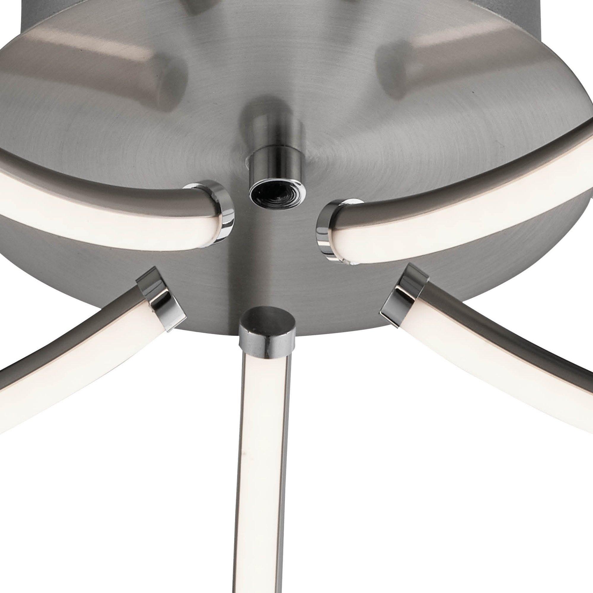 Chrome - Nestwell - 5 Light LED Swirl Design Ceiling Fitting - 5