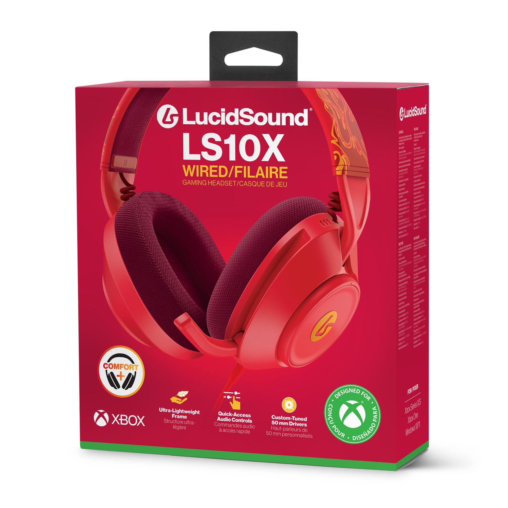 Red - PowerA - LucidSound LS10X Gen 2 Wired Gaming Headset for Xbox Series XS - Red Blaze - 1