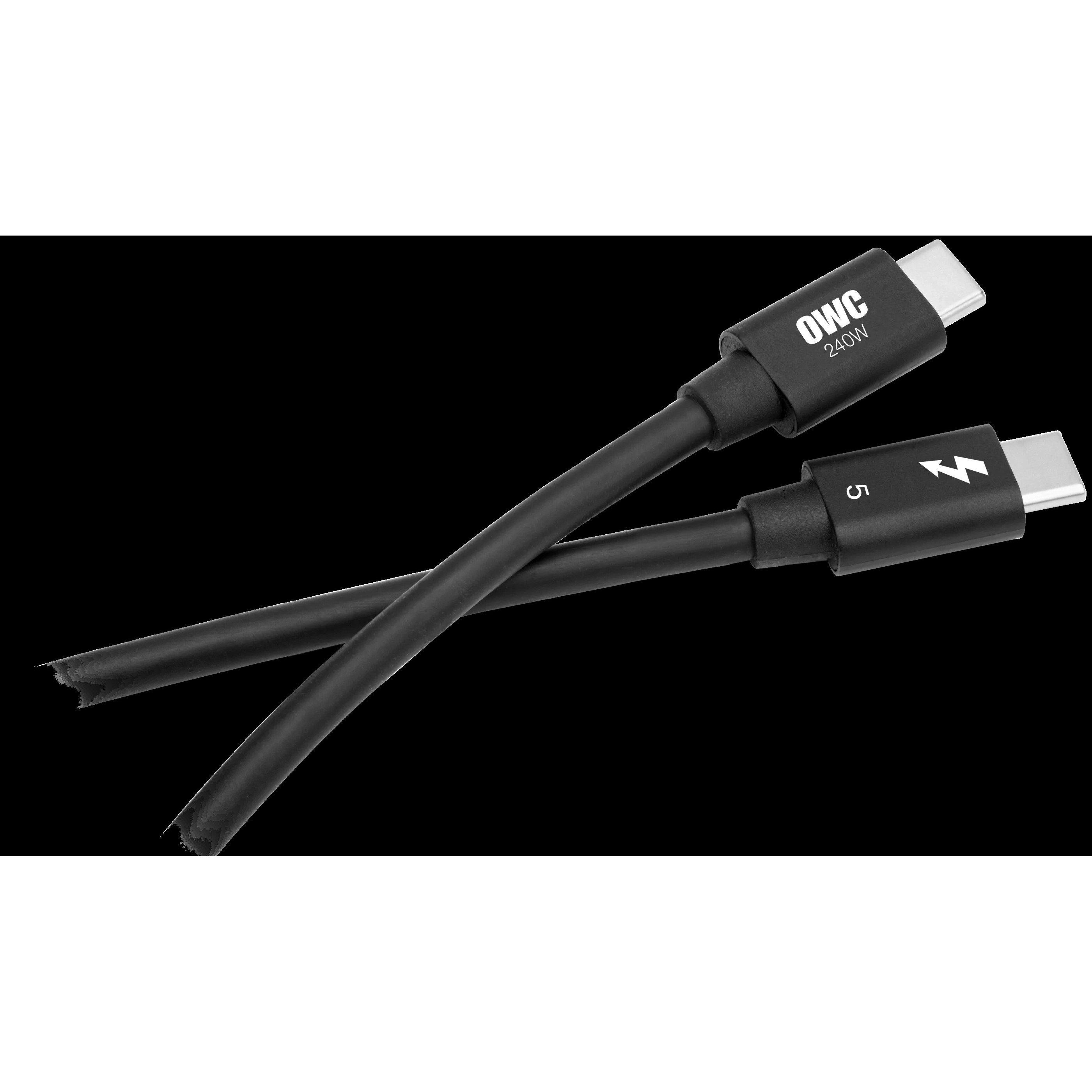 Black - OWC - OWC Thunderbolt 5 (USB-C) Cable - 1m