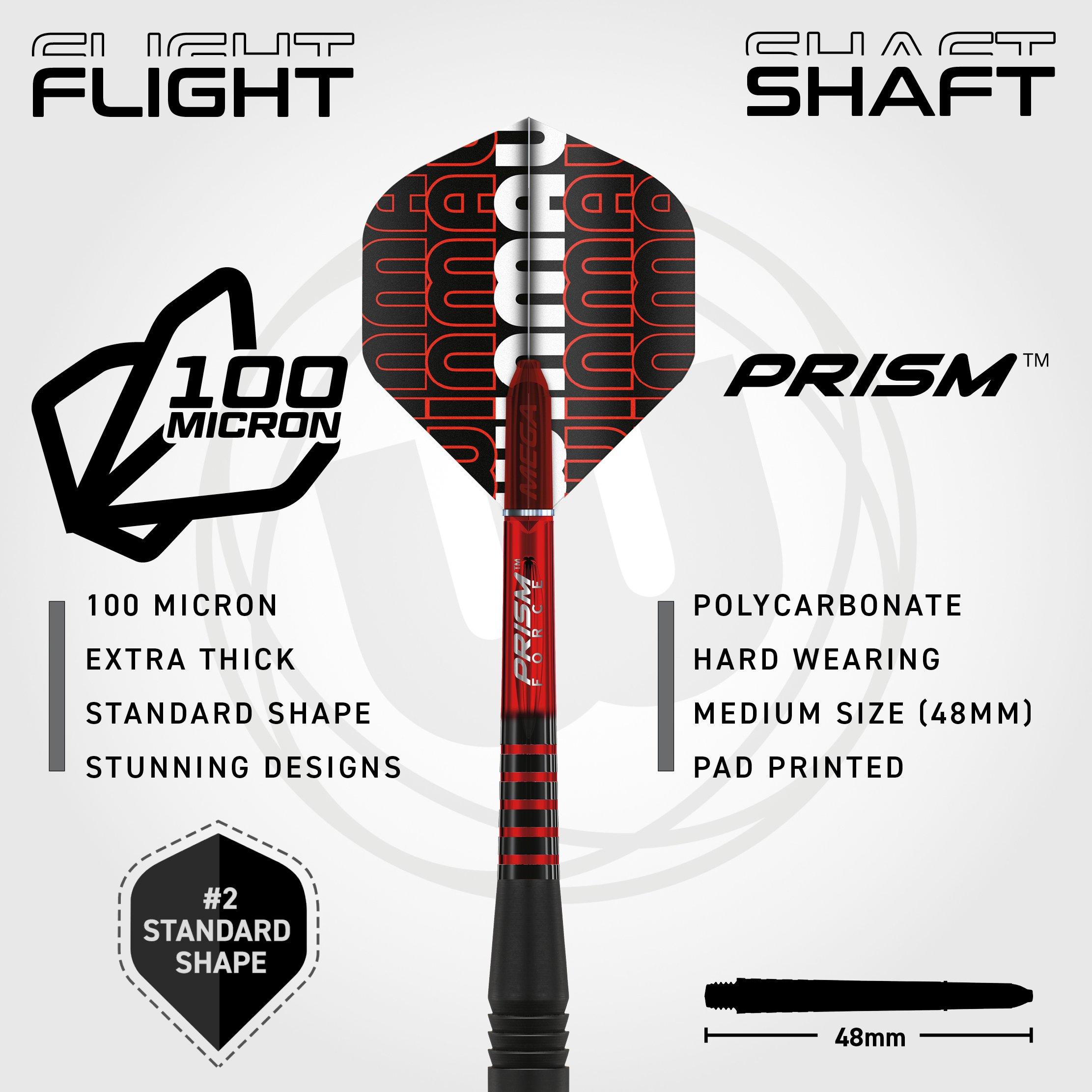 Nero/Rosso - Winmau - Outrage Brass Darts - 4