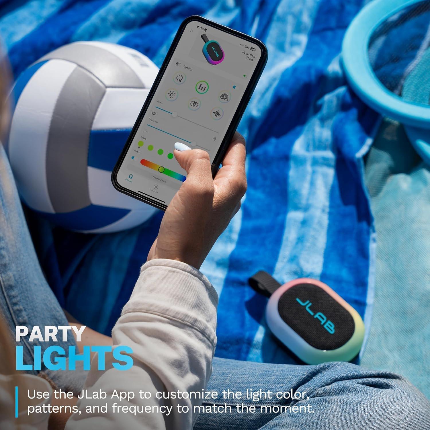 Black - JLab - JLab Pop Party Speaker - Black - 3