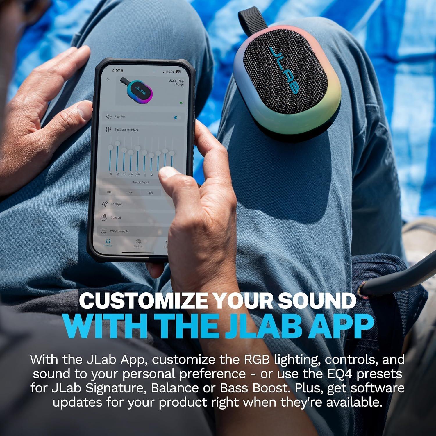 Black - JLab - JLab Pop Party Speaker - Black - 7