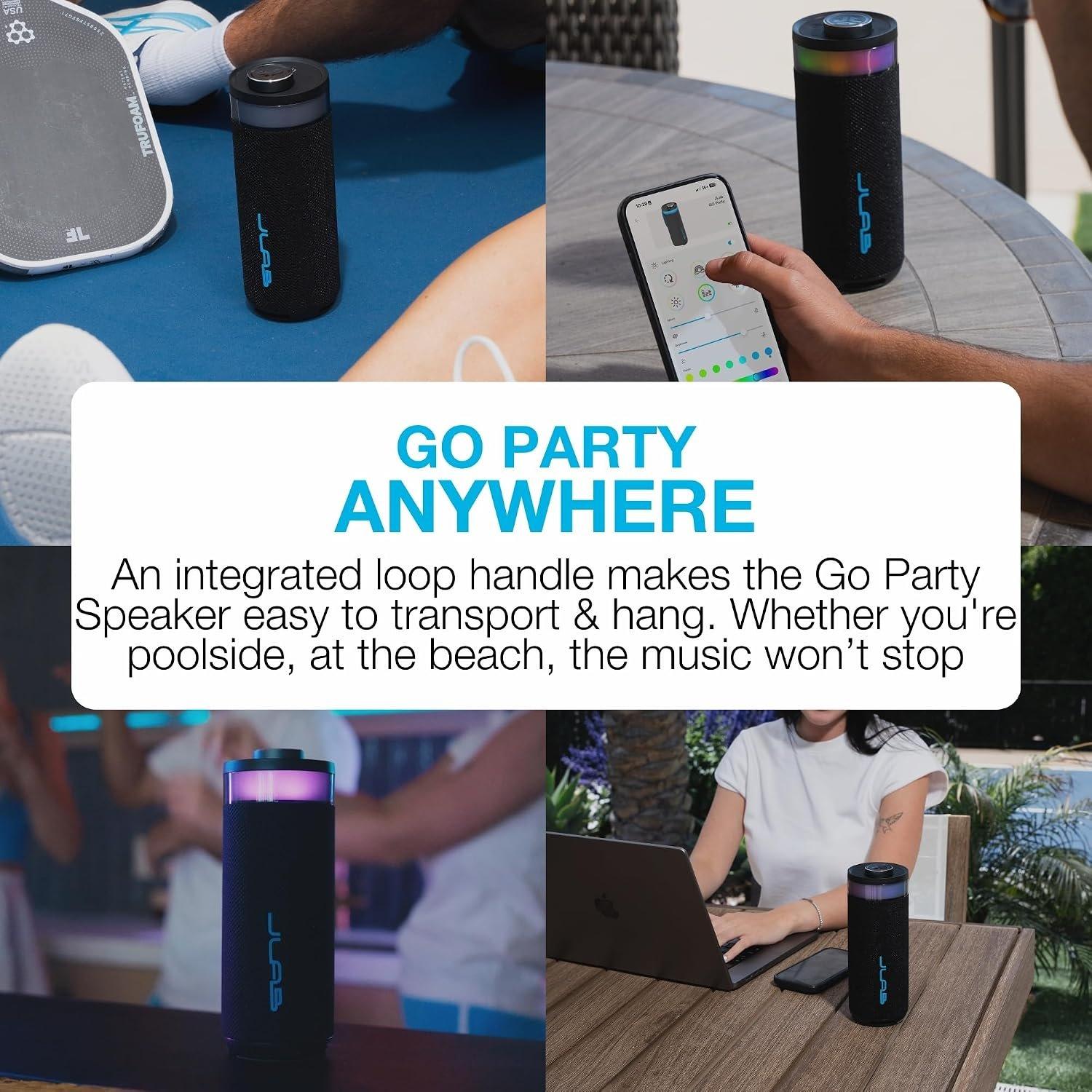 Black - JLab - JLab Go Party Speaker - Black - 8